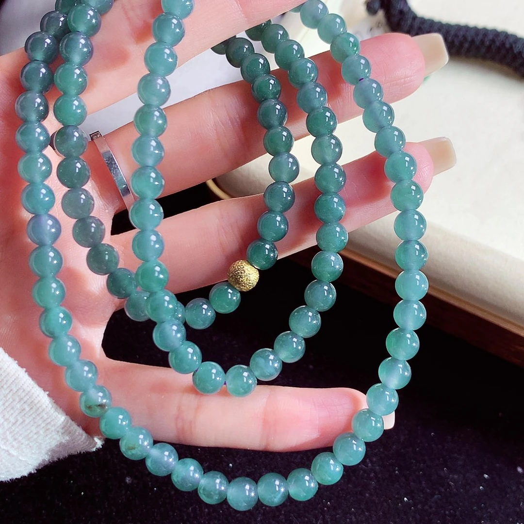 颈饰未镶嵌翡翠天然