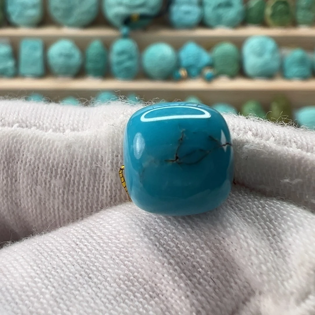 未镶嵌绿松石老型珠9.7x9.1mm