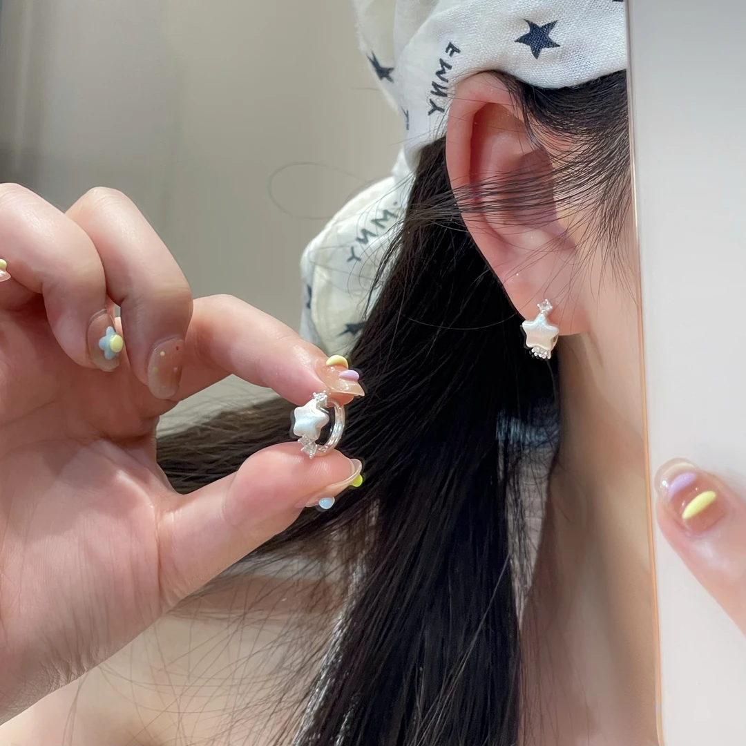 黑糖【耳饰】 时尚小众百搭甜美星星耳环少女简约耳饰E1675