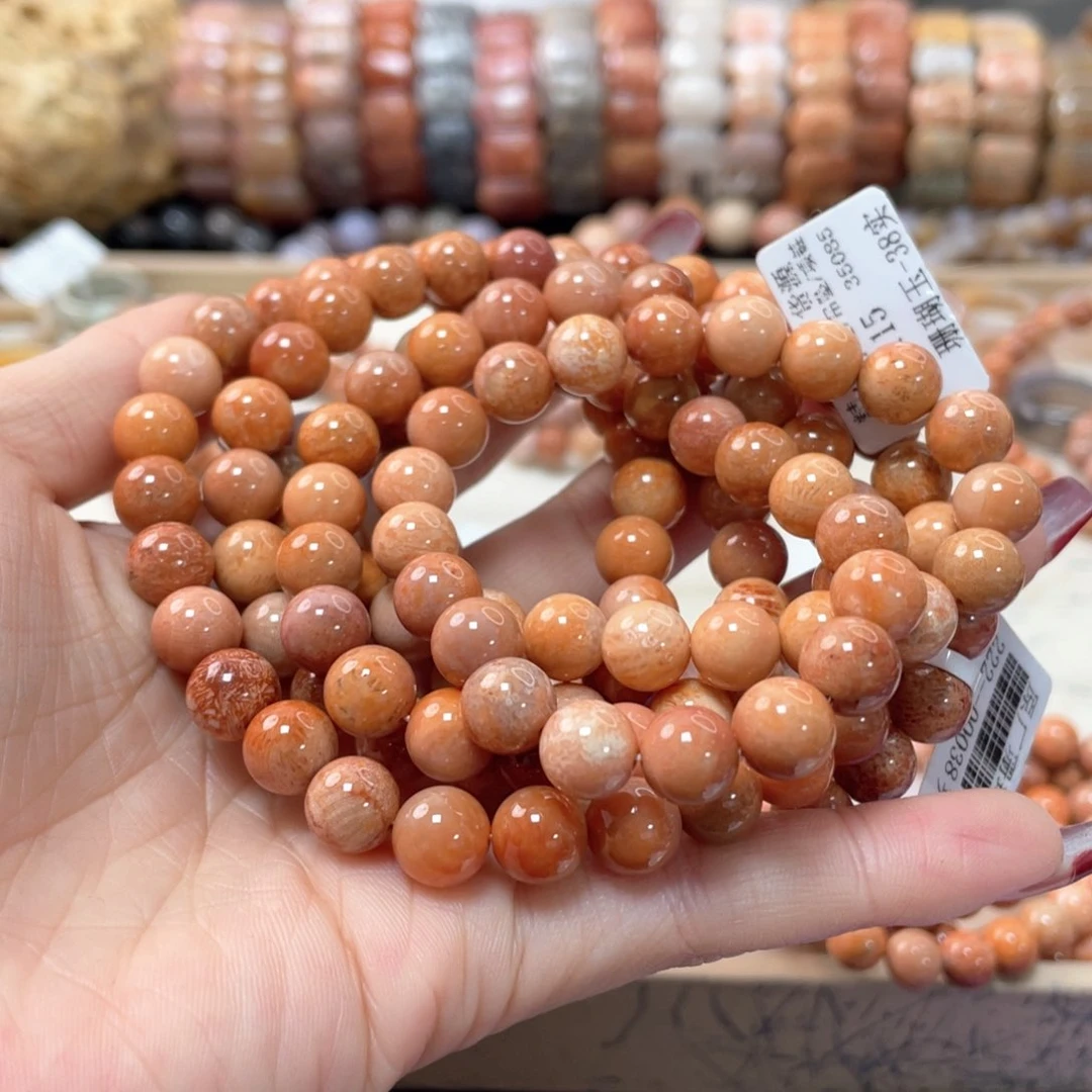 硅化珊瑚（珊瑚玉）手链未镶嵌莫*680