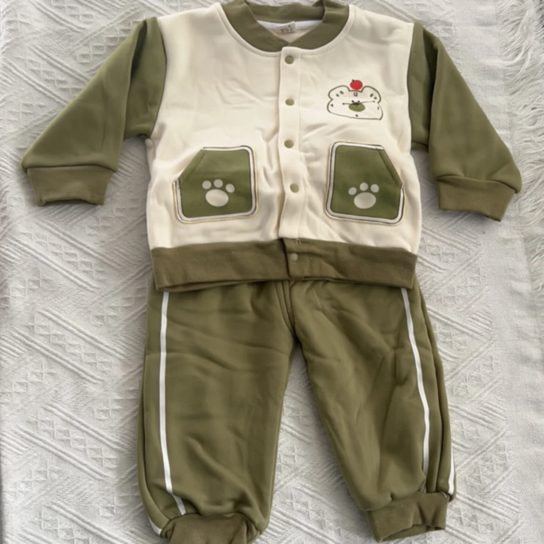 棒球服加绒分体套装
