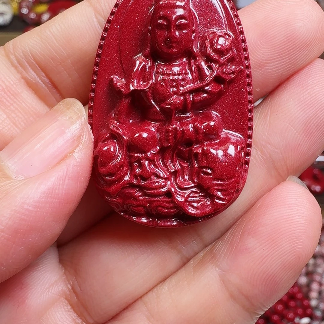 天然辰砂天然晶粉砂普贤大号