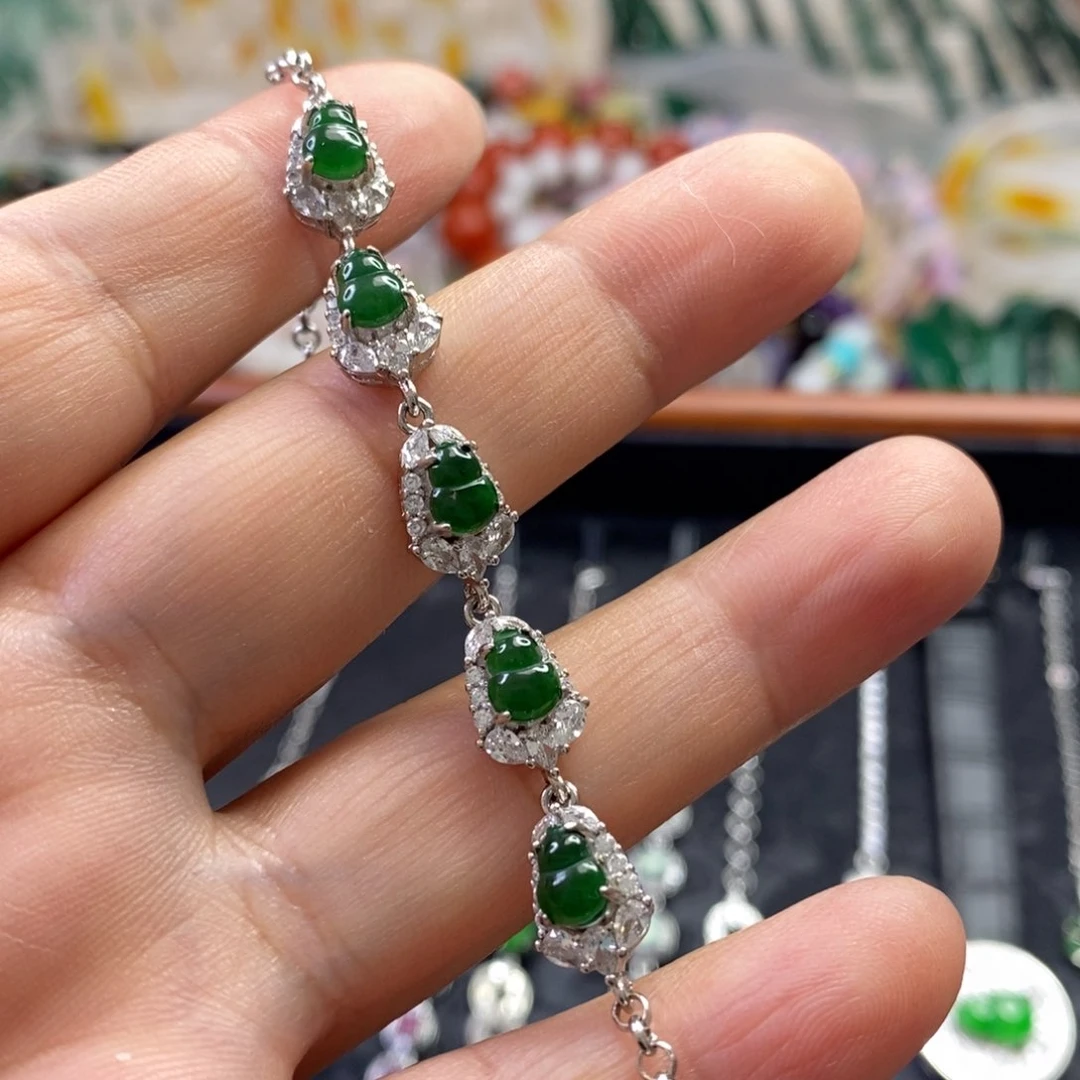 合金翡翠手饰手链