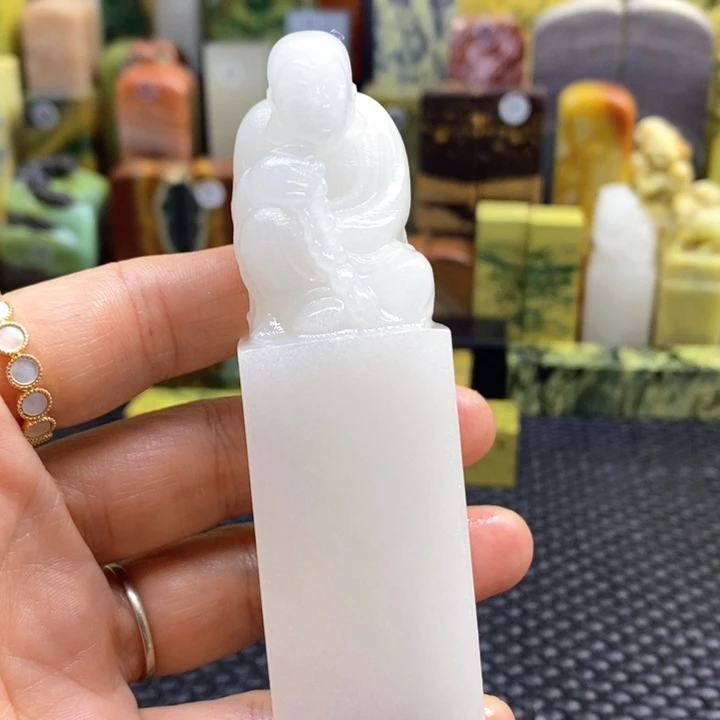 云南石青田石印章石