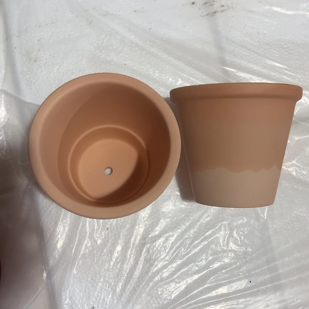 白云土新斗盆13口11高2个【微瑕】