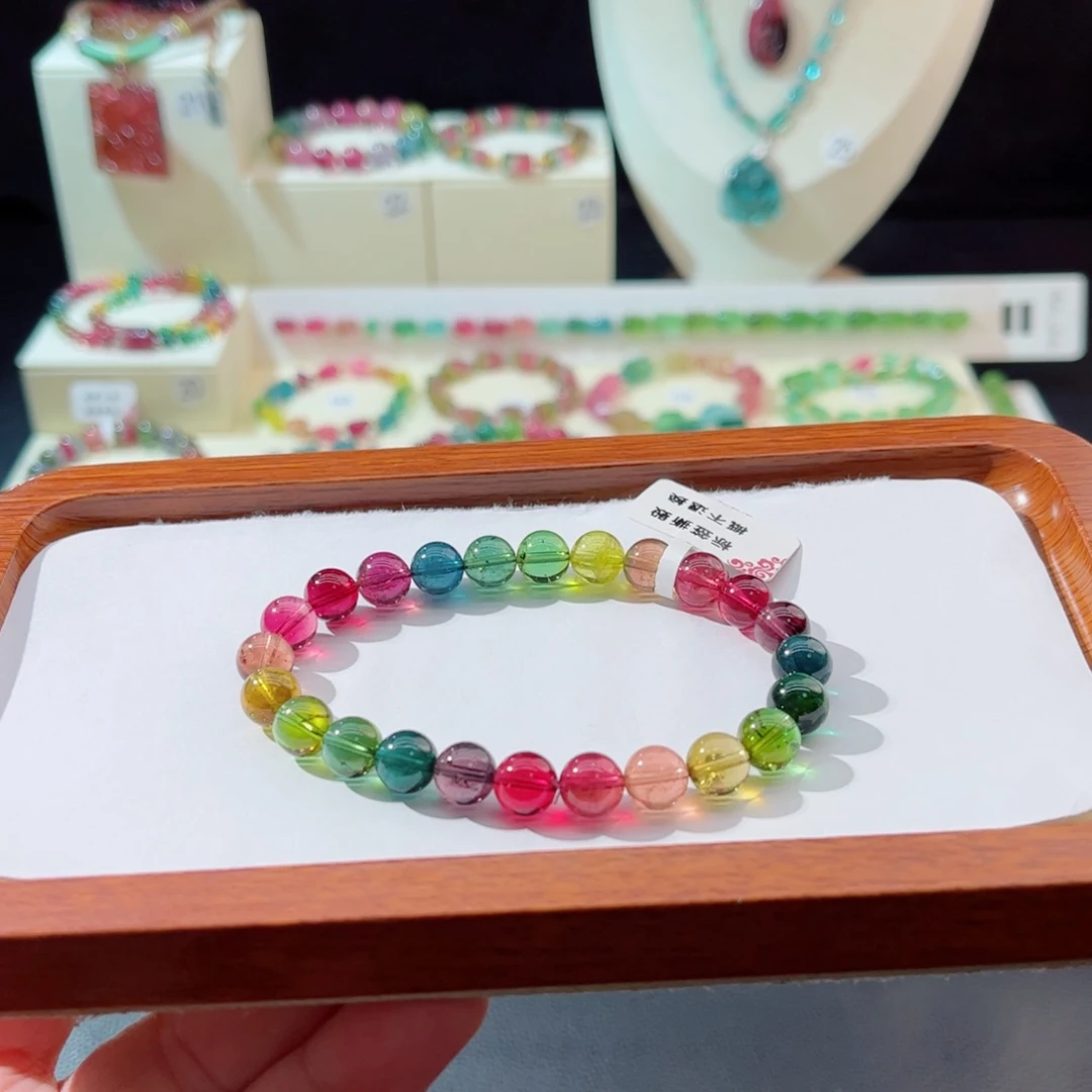 碧玺手串未镶嵌手串