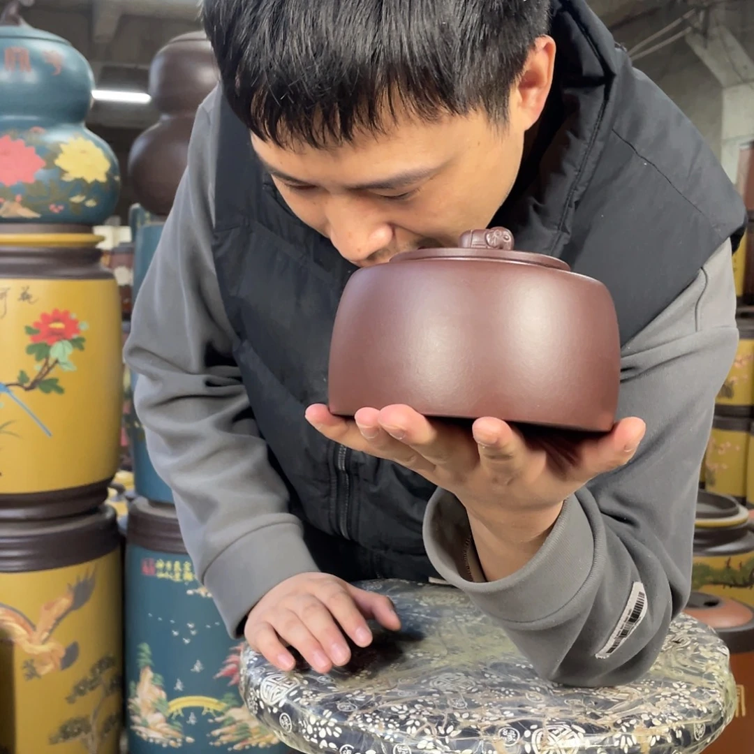 宜兴原矿紫砂茶叶罐