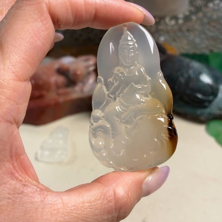 玛瑙/玉髓未镶嵌吊坠(不含链)