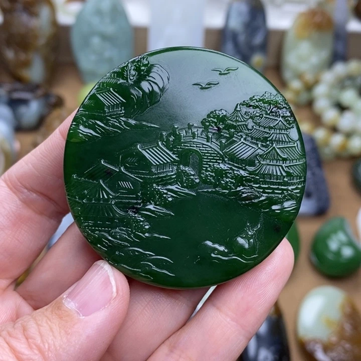 和田玉颈饰未镶嵌东*哥