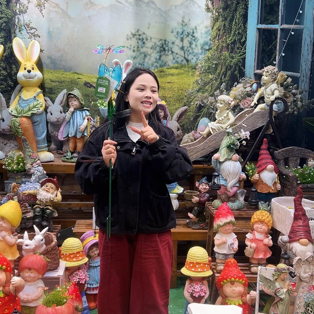 花园摆件红红火火