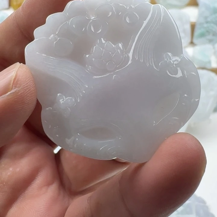 翡翠未镶嵌颈饰天然缅甸A货翡翠