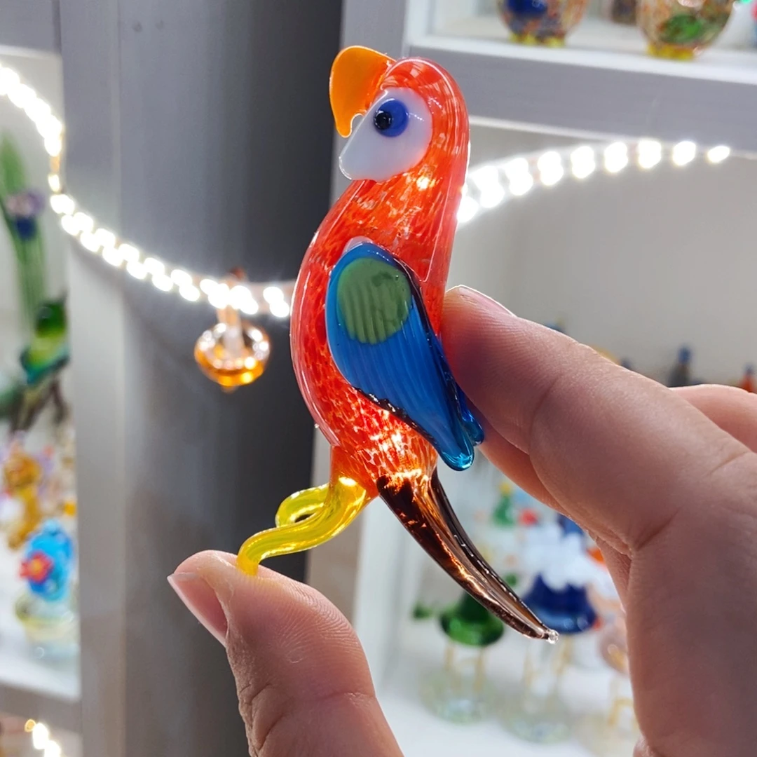 手工艺品琉璃鹦鹉