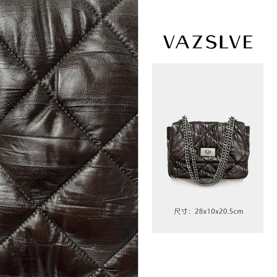 VAZSLVE/原创设计ZT-D7118-酱咖 秋冬新款轻奢小包