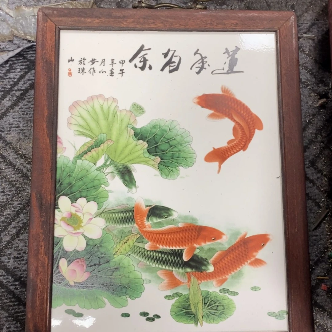 瓷片景德镇瓷板画柴窑烧制