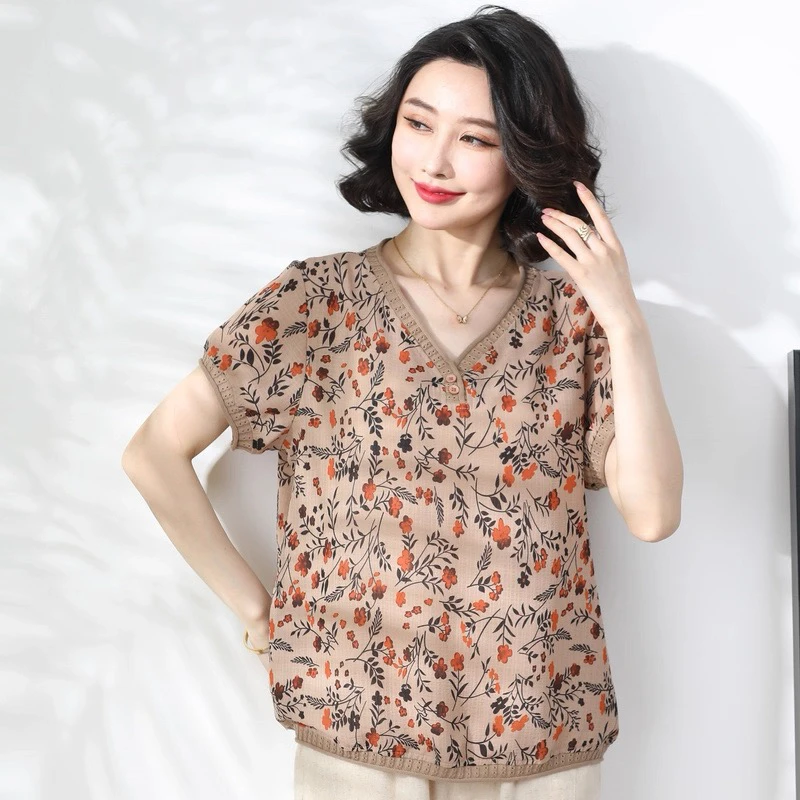 D11-女士夏季印花T恤