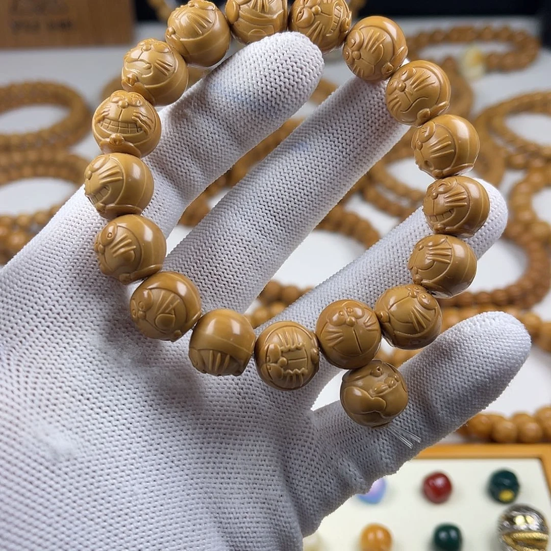 猴头核桃手串多表情机器猫