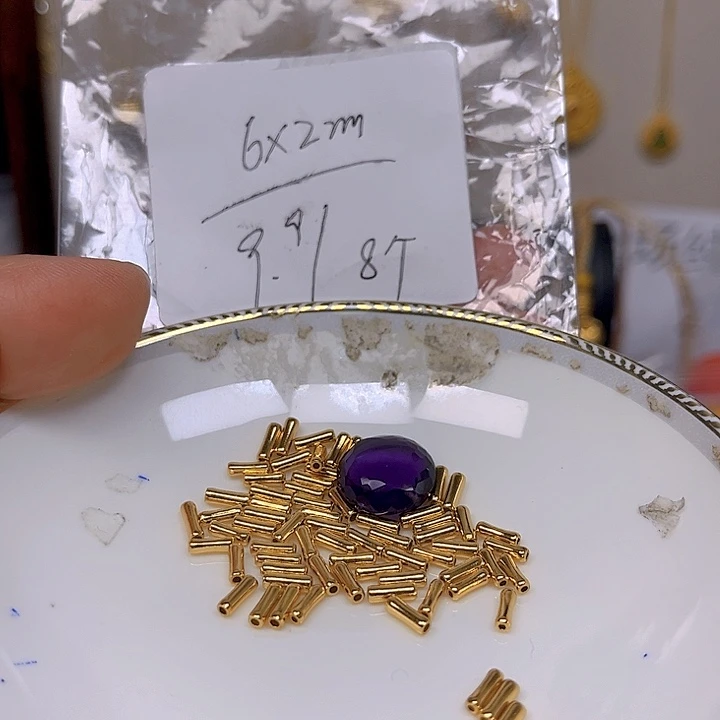 紫晶颈饰银S925镶嵌紫晶925镶嵌98