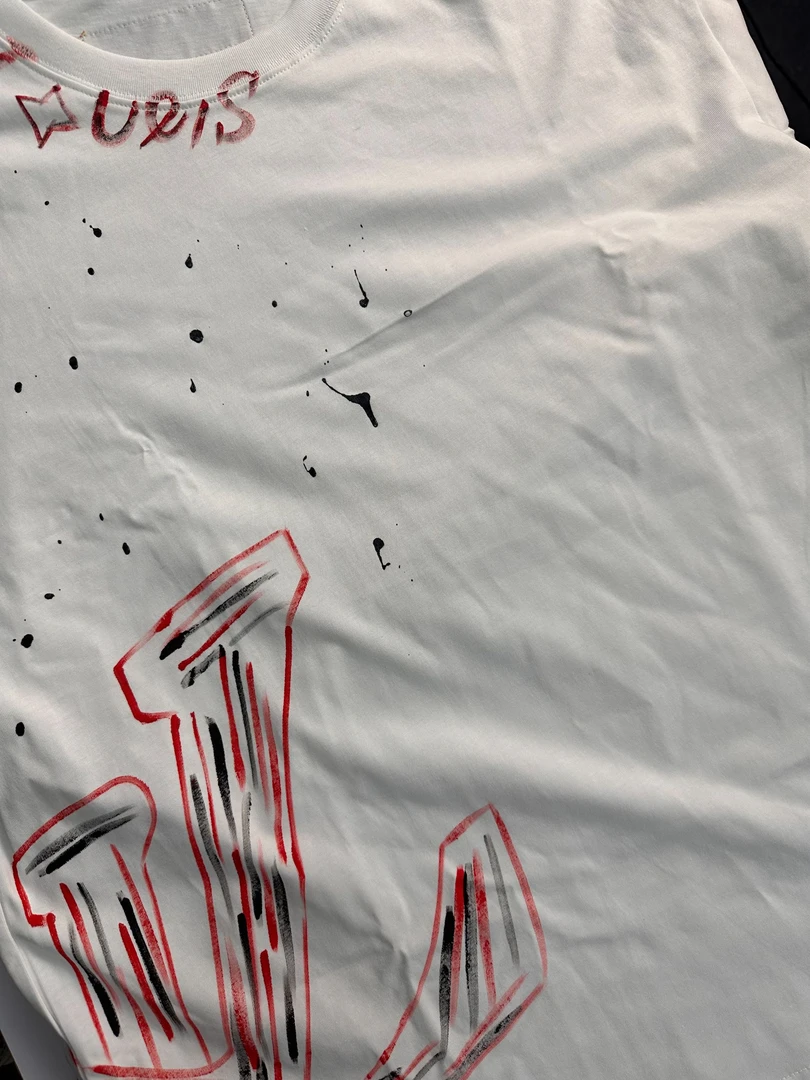 2潮牌   L+ 纯棉 男士上衣短袖宽松情侣短T潮牌