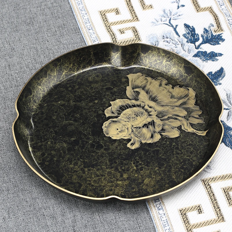 黄铜壶承储水紫砂壶壶托茶承高档功夫茶具盖碗干泡茶垫茶托茶壶垫