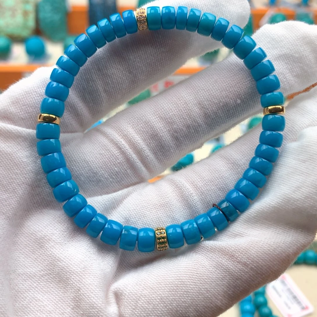 18K金镶嵌绿松石配饰