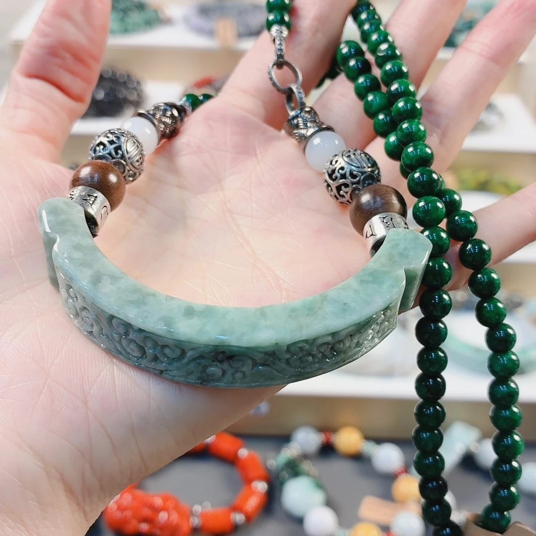 翡翠未镶嵌手链手串