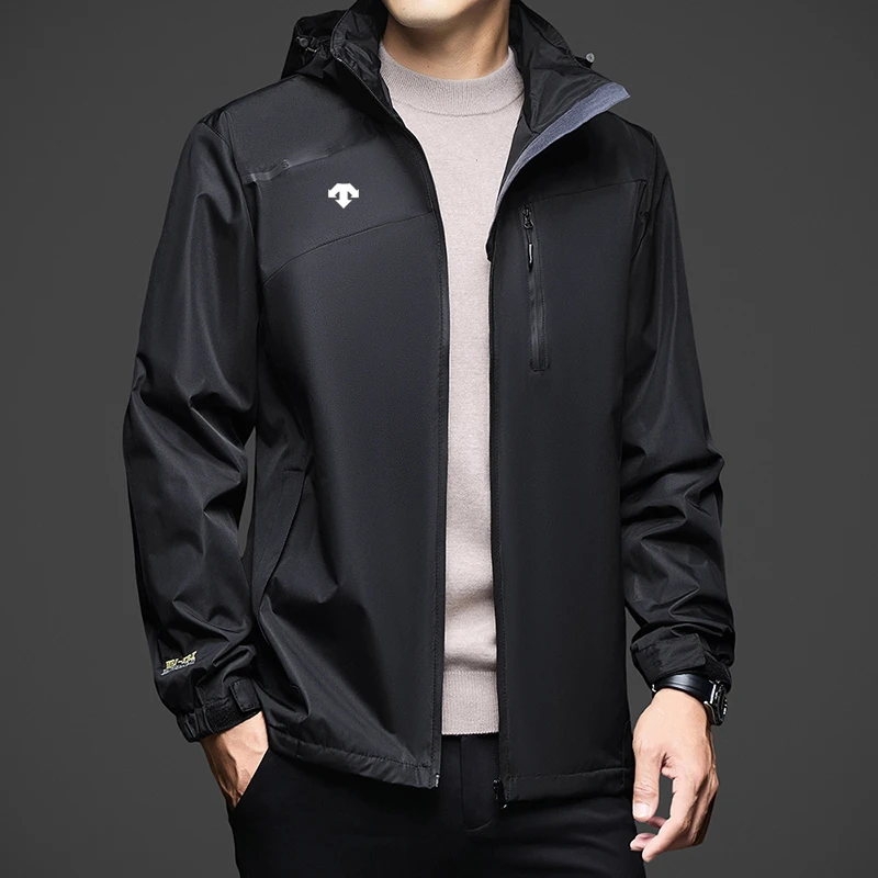 【原单直接拍】迪桑牌男子春秋城市通勤冲锋衣户外活动时尚外套保暖