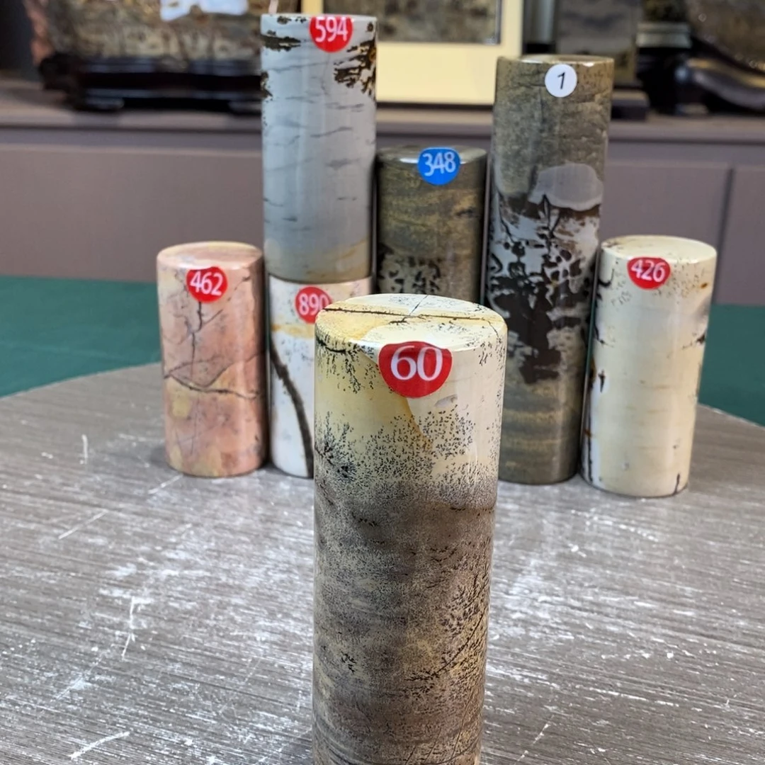 石材广西国画石草花石