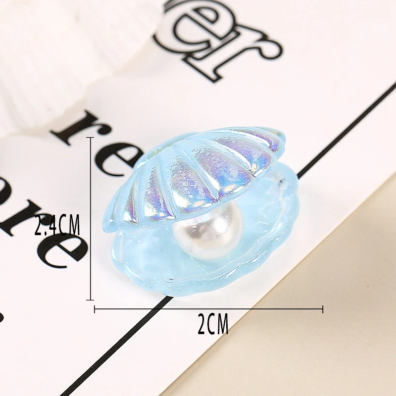 真贝壳彩色树脂配件用于DIY手机壳发卡等装饰材料