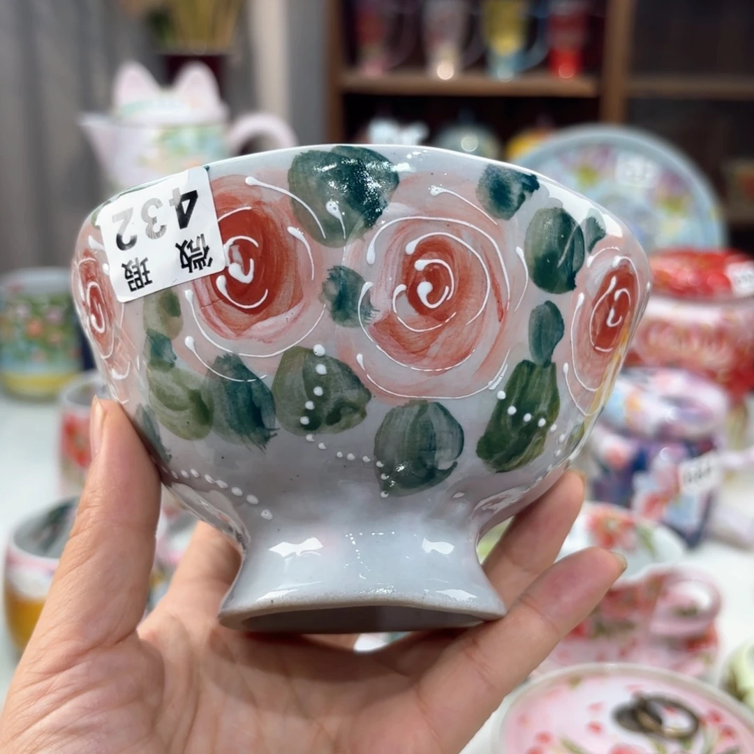 景德镇手绘高温釉下彩陶瓷茶具