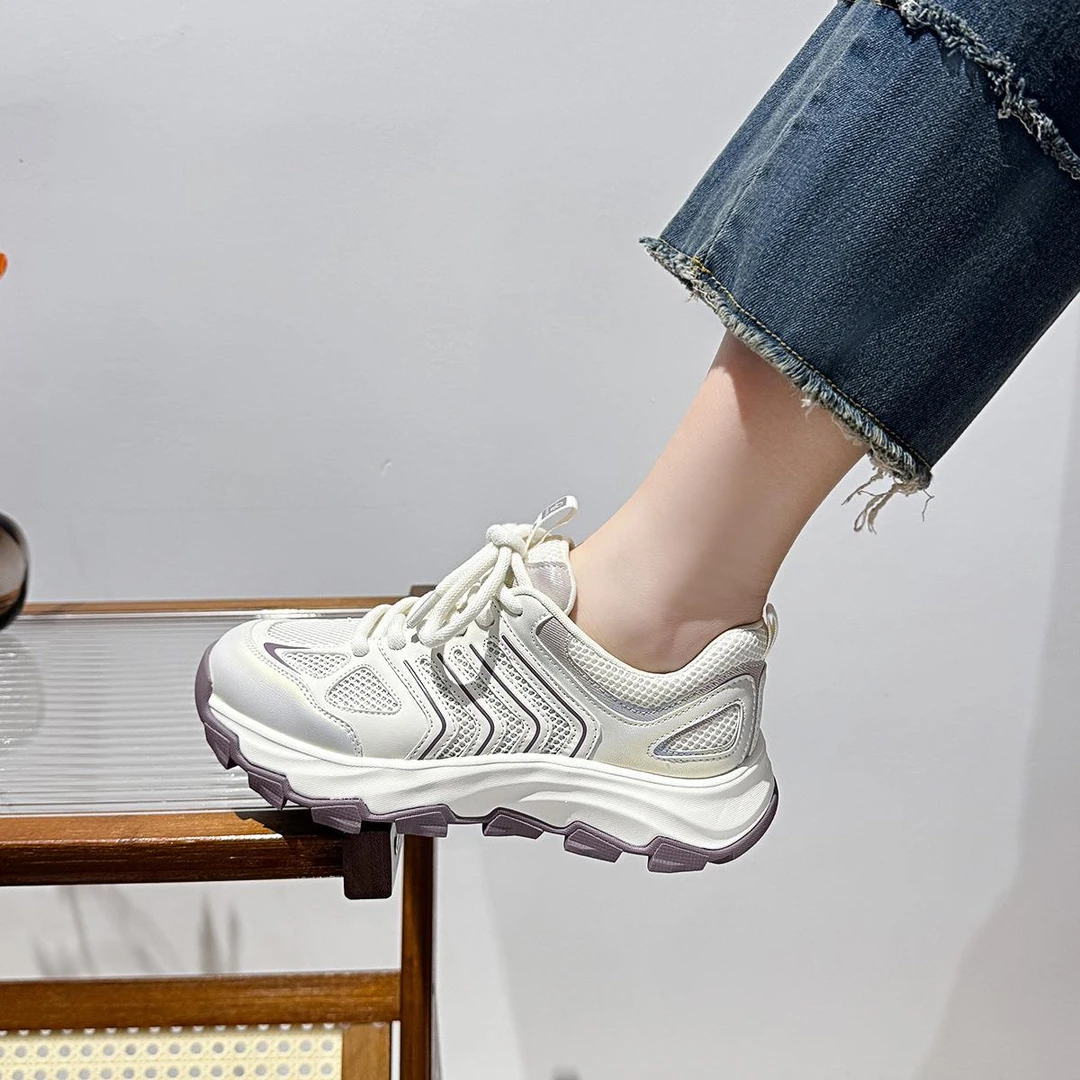 【JTG&SHOES 官方正品】运动鞋休闲鞋时装周厚底透气老爹鞋女夏季新