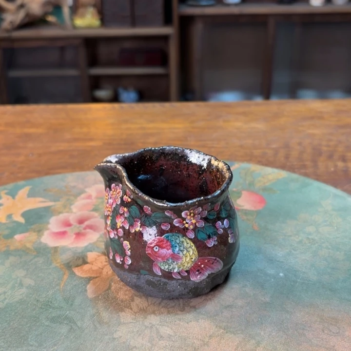 柴烧纯手工手绘陶瓷