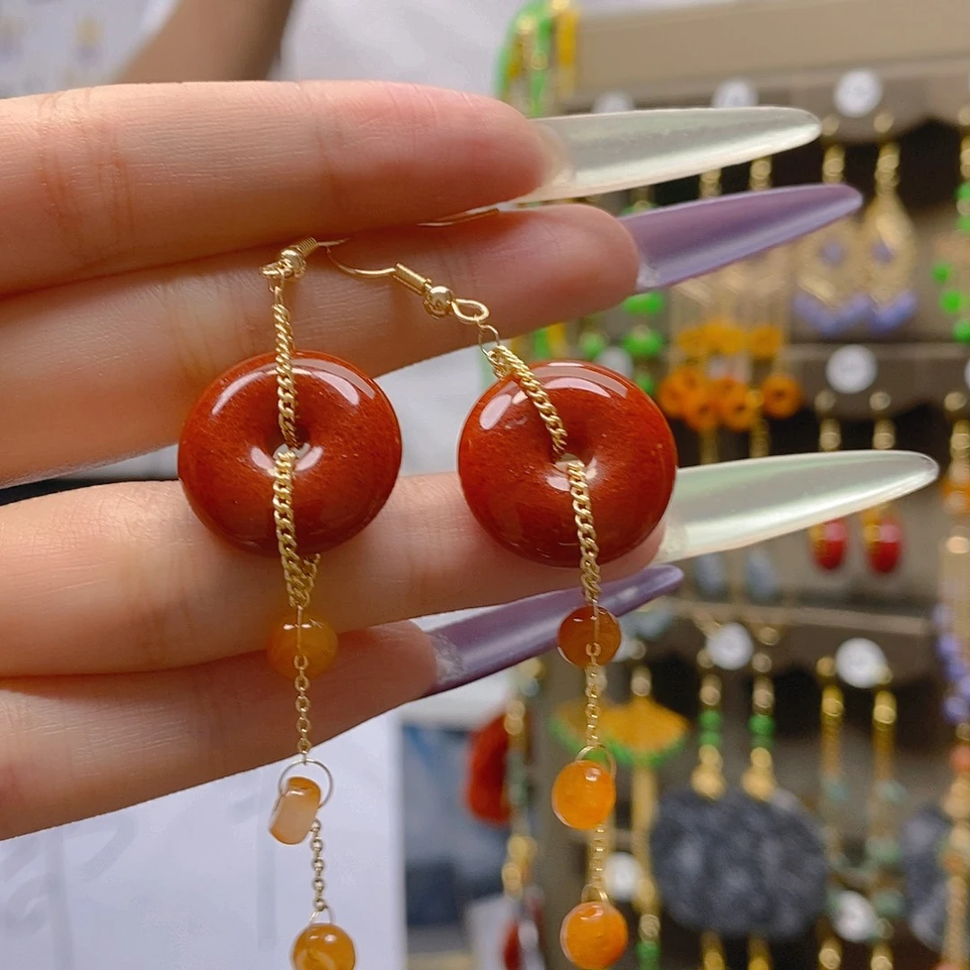 翡翠合金耳饰翡翠