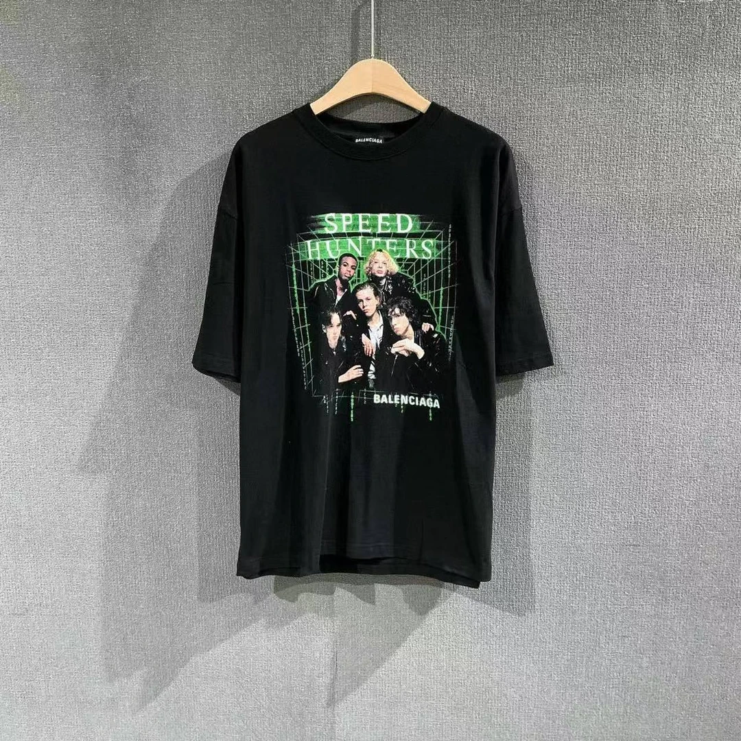 99新 Balenciaga/巴黎世家 （pm）人像印花短袖T恤 99新s码/9277