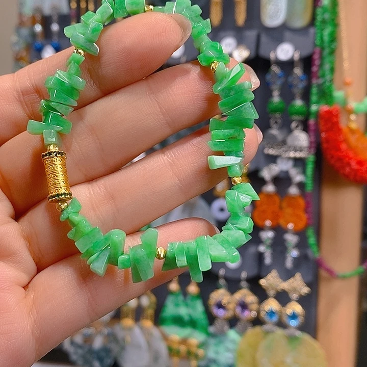 翡翠未镶嵌耳饰翡翠