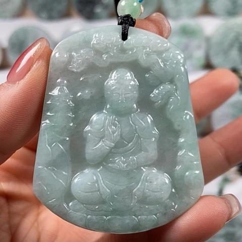 翡翠颈饰未镶嵌阿尼陀佛福利