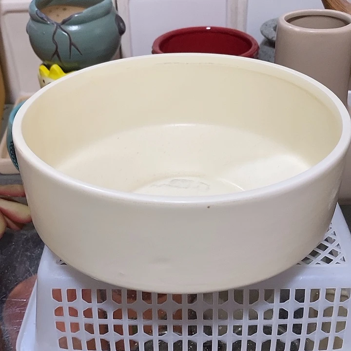 摆件陶盆有孔 微瑕介意勿拍