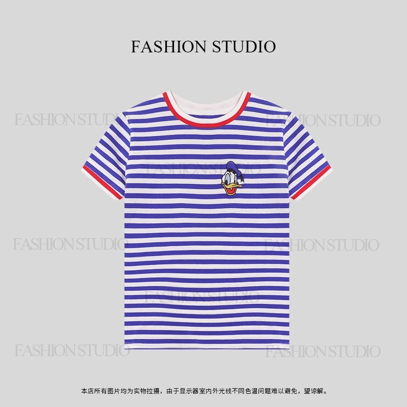 【LL】2025新款百搭时尚T恤简约显瘦短袖上衣088