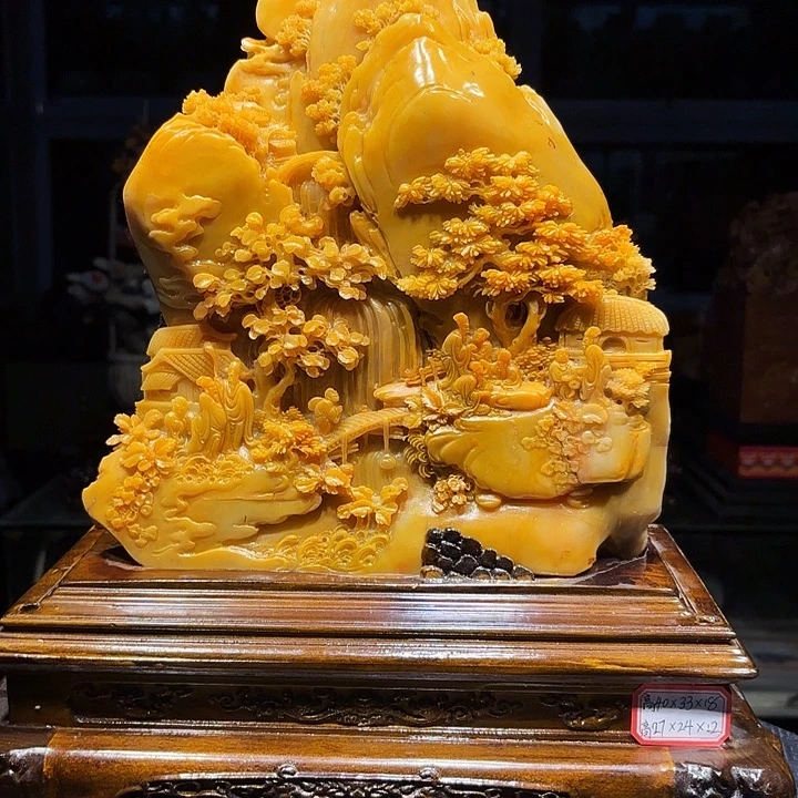 风***代寿山石寿山石雕刻工艺品