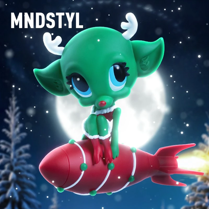 MINDstyle Ron English丽塔火箭驯鹿圣诞联名玩具收藏手办公仔