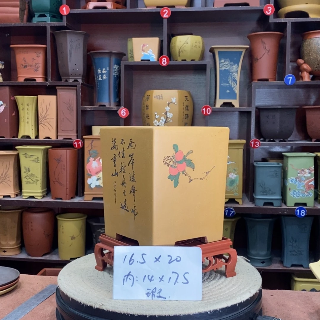 紫砂艺术紫砂花盆
