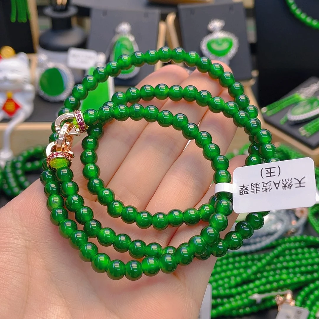 翡翠颈饰未镶嵌L****a项链卡6