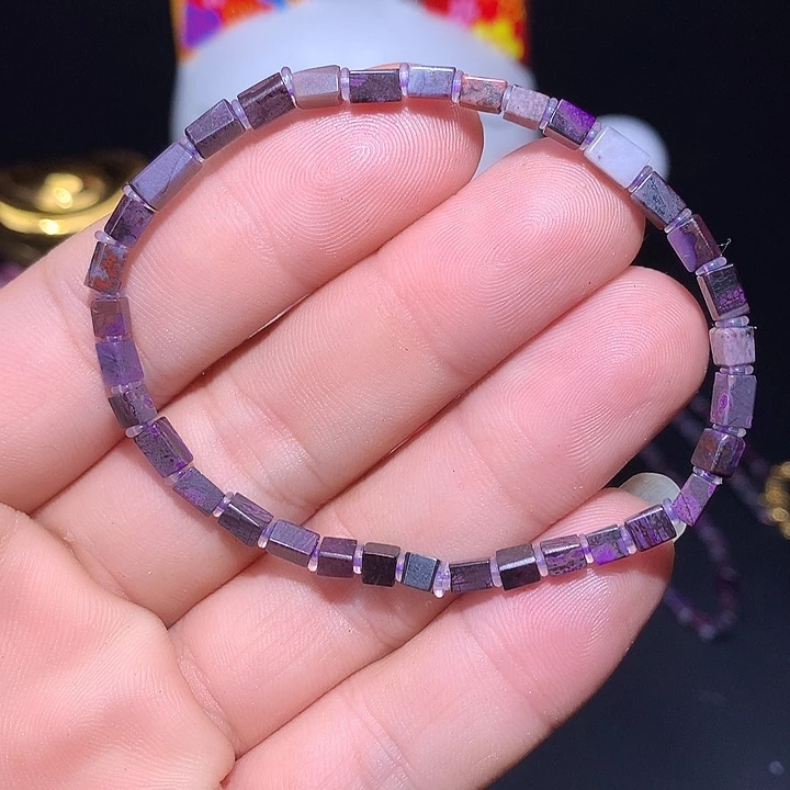 苏纪石（舒俱来）四菱手串未镶嵌