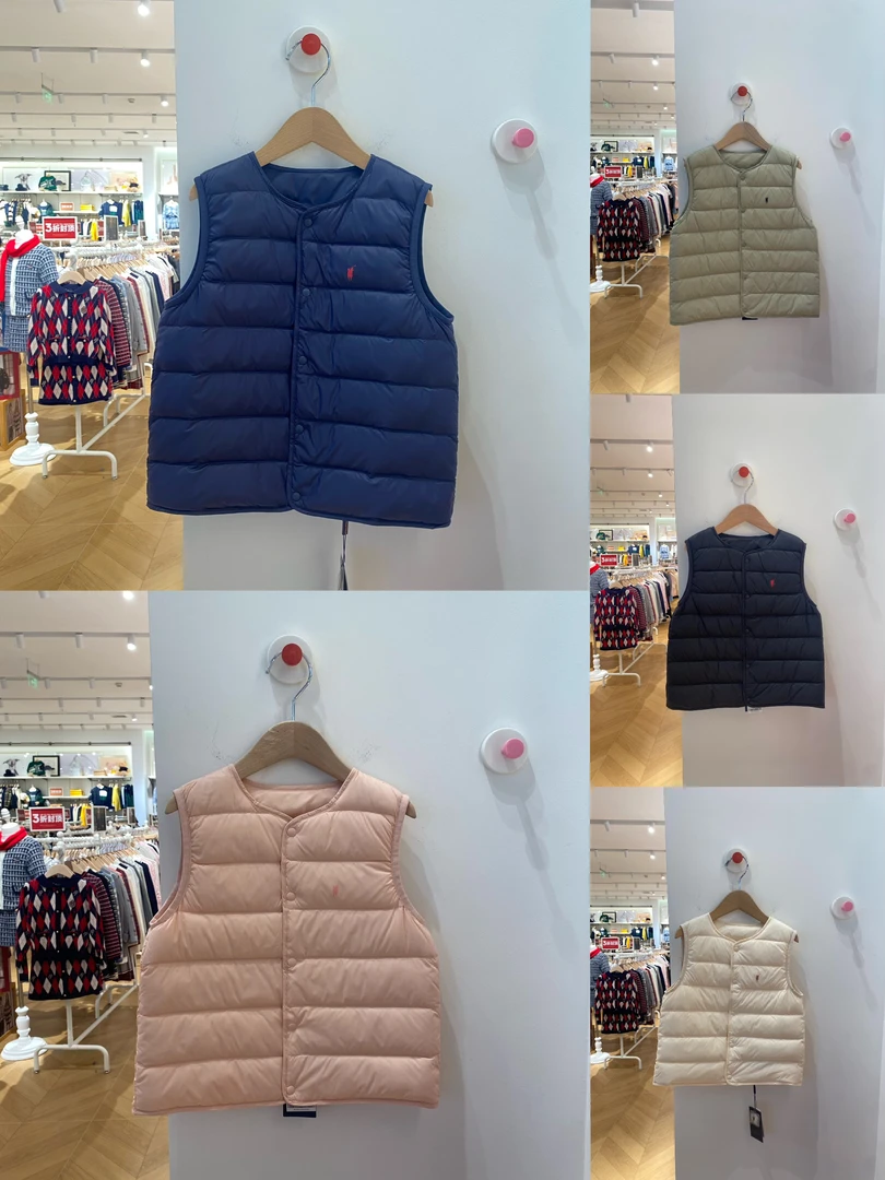 POLOWALK25年秋冬新品儿童羽绒90鸭绒马甲背心