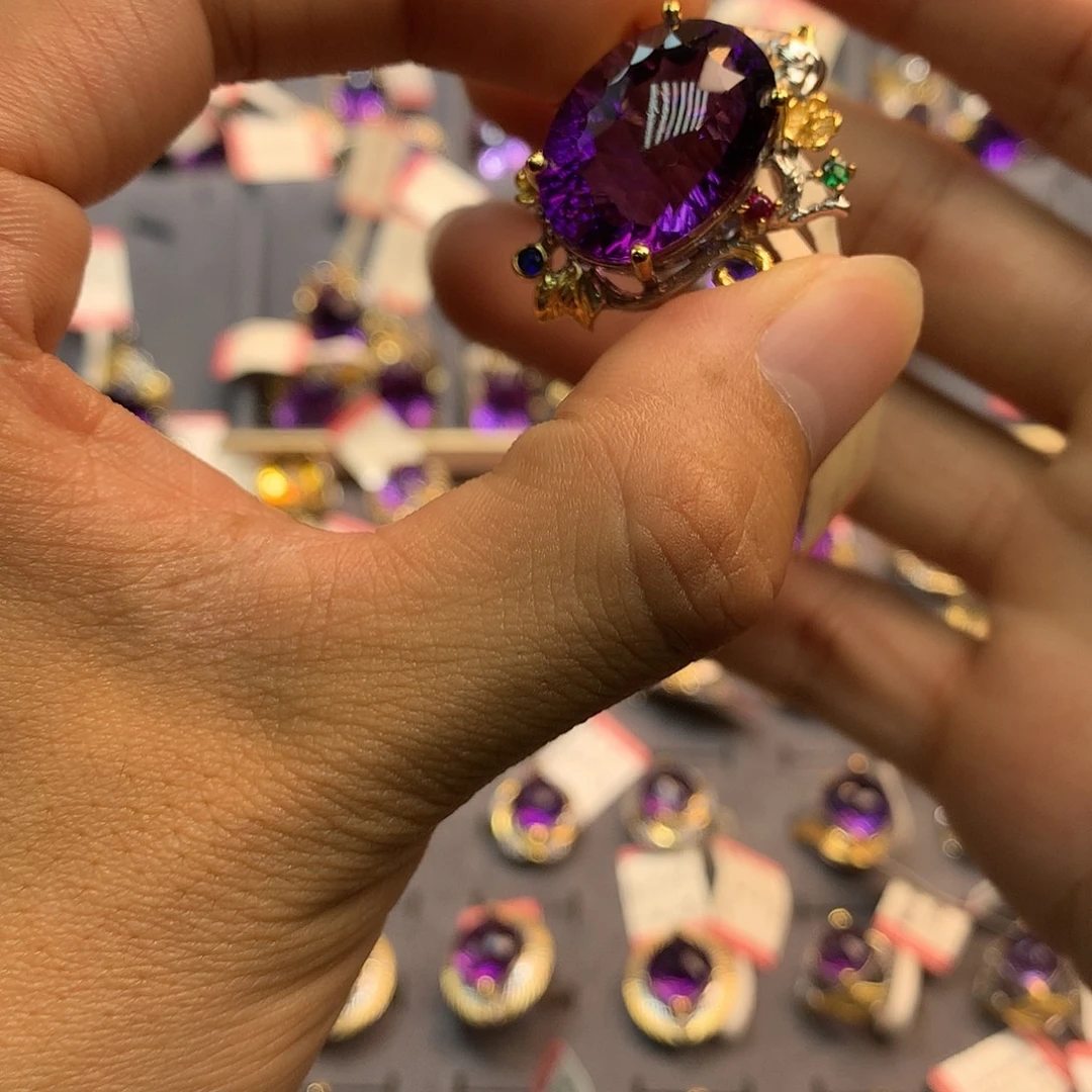 银S925镶嵌水晶吊坠(不含链)