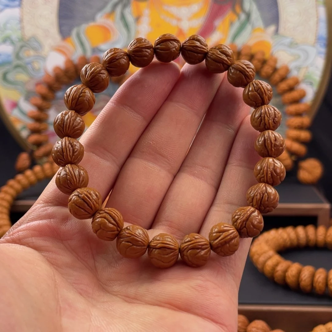 桃核吊坠10+玉龙脊手串