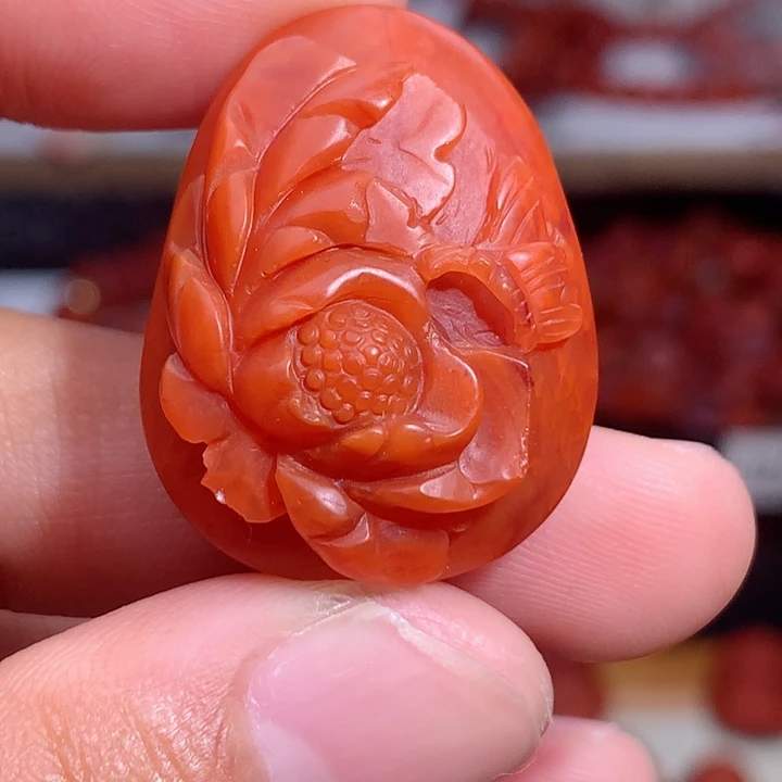 南红玛瑙未镶嵌南红吊坠