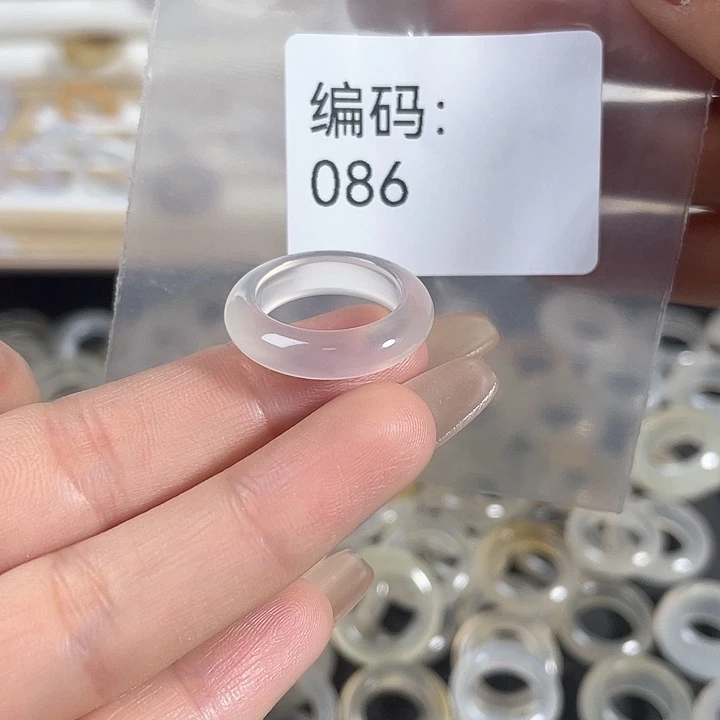 玛瑙/玉髓未镶嵌戒指086港12