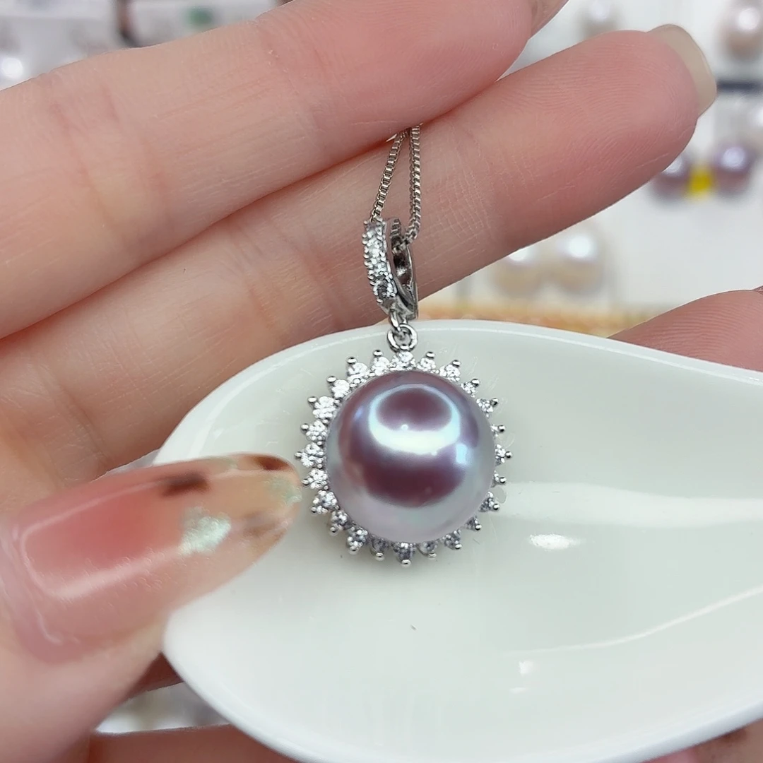 颈饰合金淡水珍珠