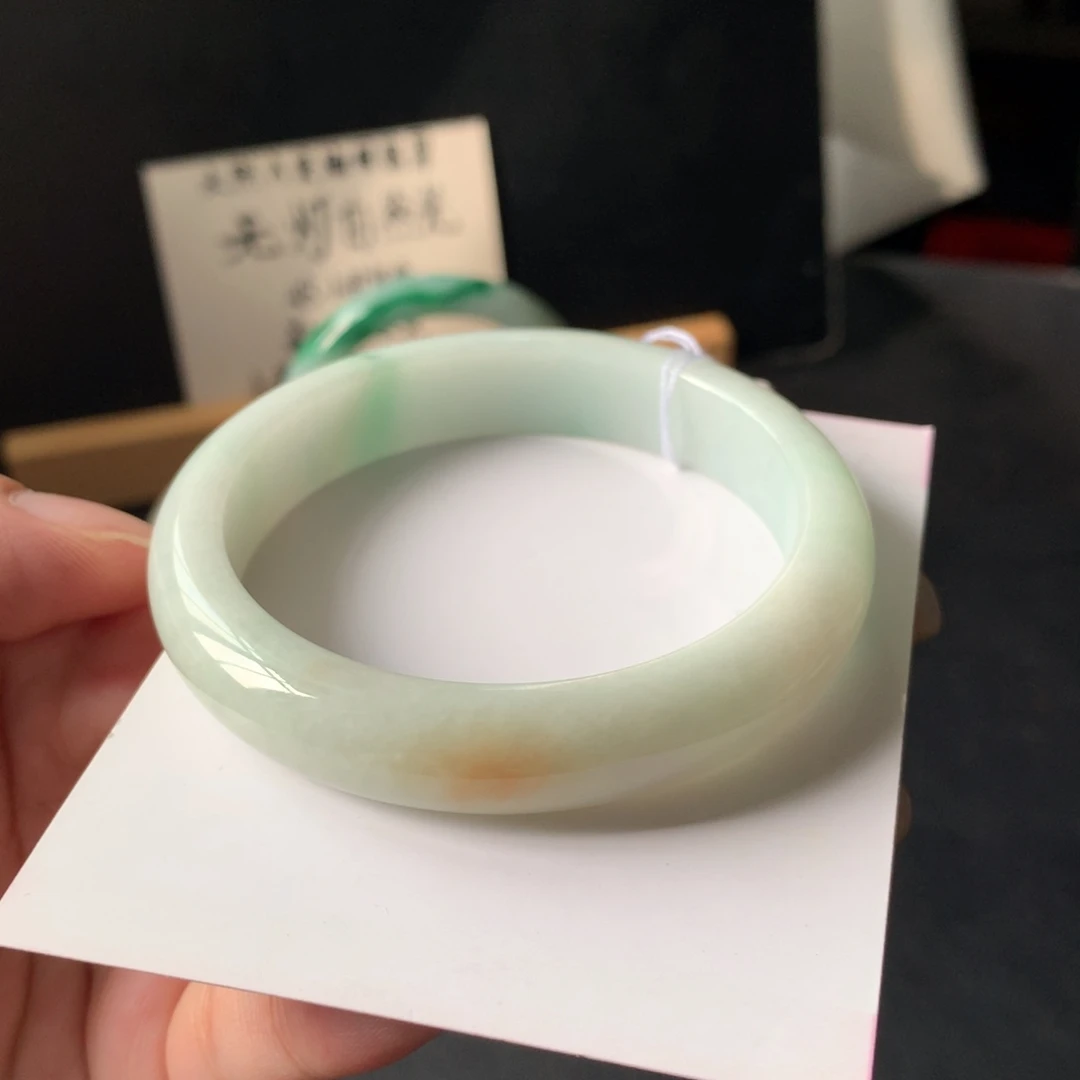 翡翠未镶嵌手镯1号55.6-11.8-7.6