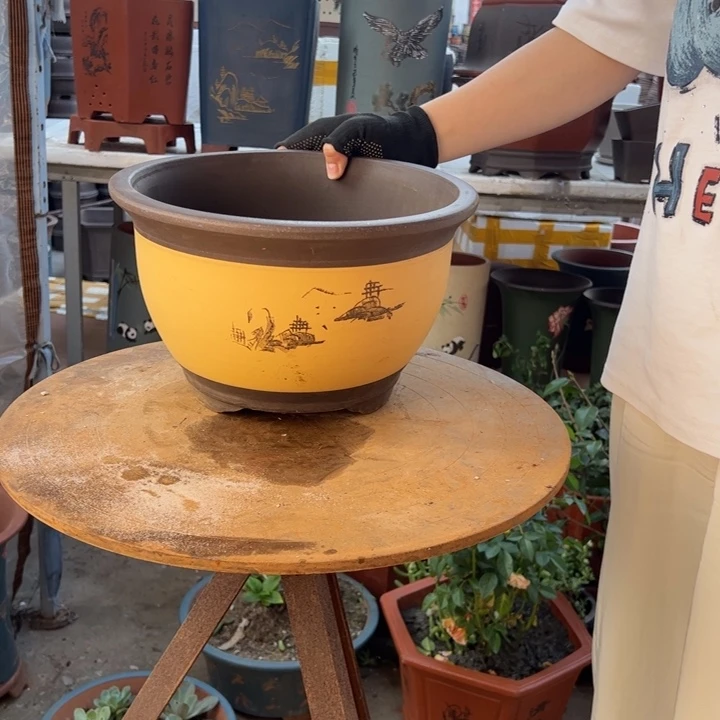 宜兴紫砂花盆003